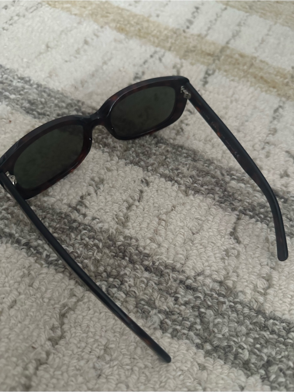 Celine Women’s Dark Tortoiseshell Sunglasses with Stud Accent - Picture 6 of 9
